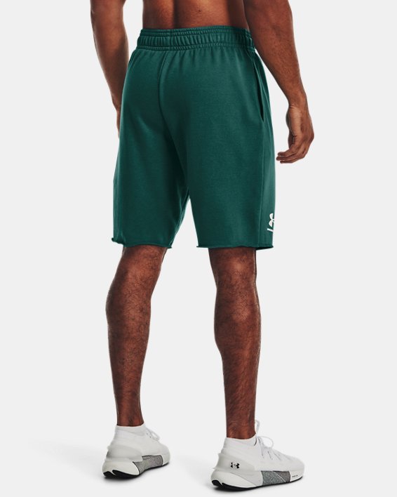 Short UA Rival Terry pour homme, Green, pdpMainDesktop image number 1
